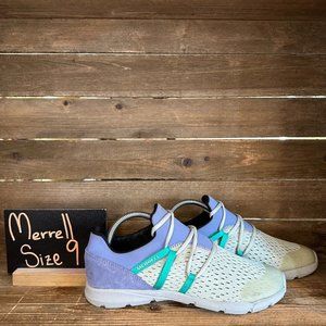 Womens Merrell Flora Kindred‎ Paloma Blue Purple Athletic Sneakers Shoe Size 9